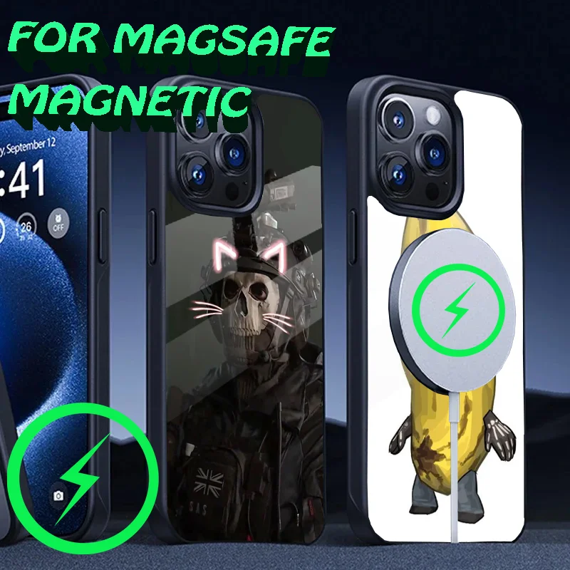 C-COD Call z puzdra telefónu D-Duty pre iPhone 16,15,14,13,12,11, Plus, Pro, Max Mini Magsafe magnetické bezdrôtové nabíjanie