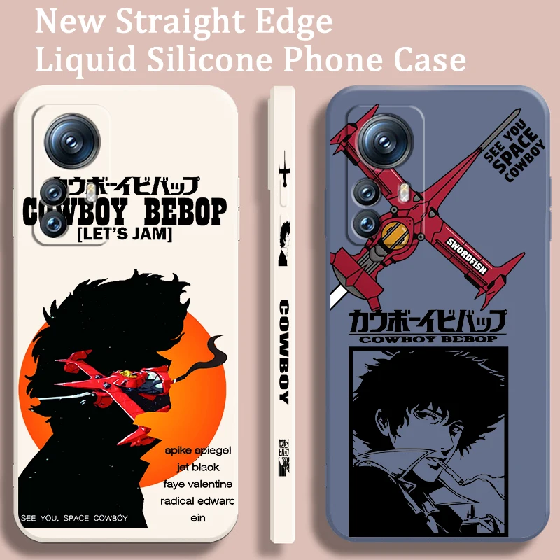 C-Cowboy B-Bebop Cartoon Cool Liquid ľavé lano pre Xiaomi Mi 14 13T 13 12T 12 11T 11i 11 A3 10T 10 9 Pro Lite Ultra 5G Cover