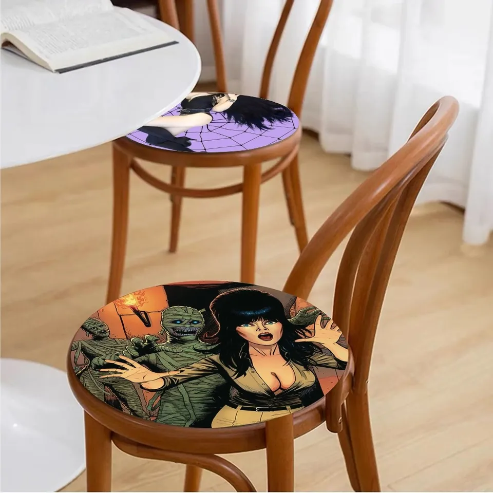 C-Elvira-D-Mistress-of the Darks Cushion Mat Cushion Stool Podložka Dodatočné stoličky Tatami Sedadlo vankúšiky Anti-Slip Cushions Domovod