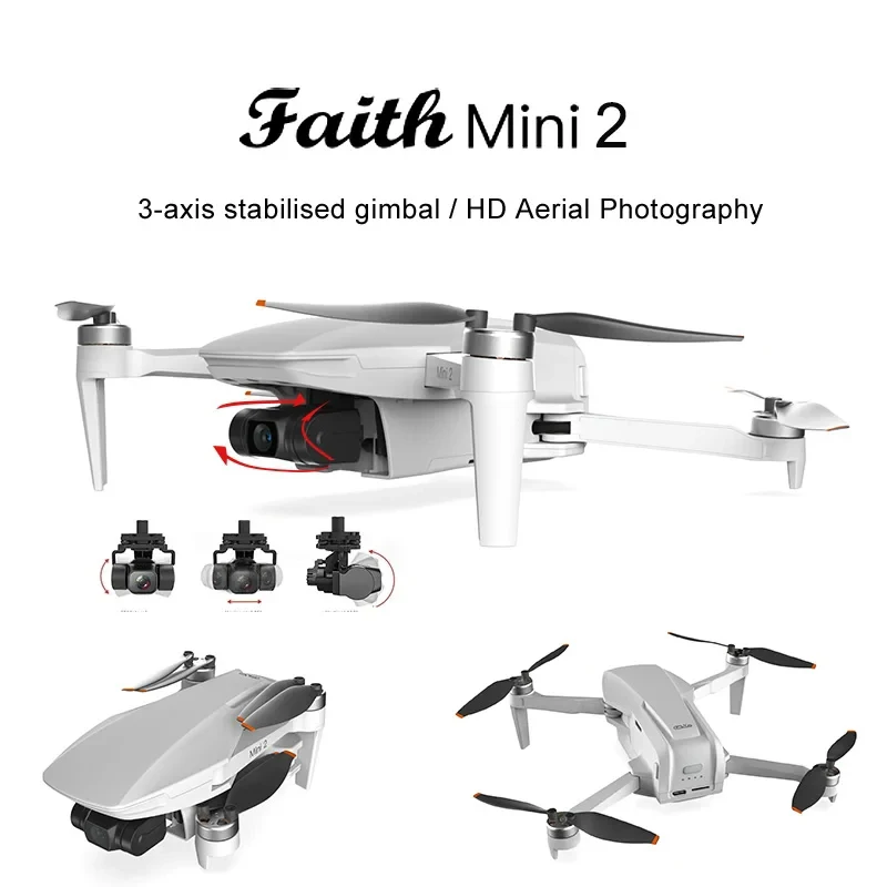 C-fly Faith Mini 2 Dron 4K Profesionálna HD fotoaparát FPV Dron 3-os Gimbal 240G Skladací kefový motor bez kefy 5 km RC QUADCOPTE