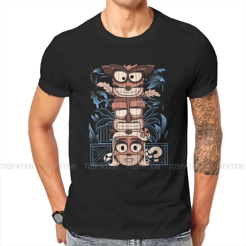 C.Totem Grafické tričko Crash Bandicoot Game Creative Tops Casy Trik