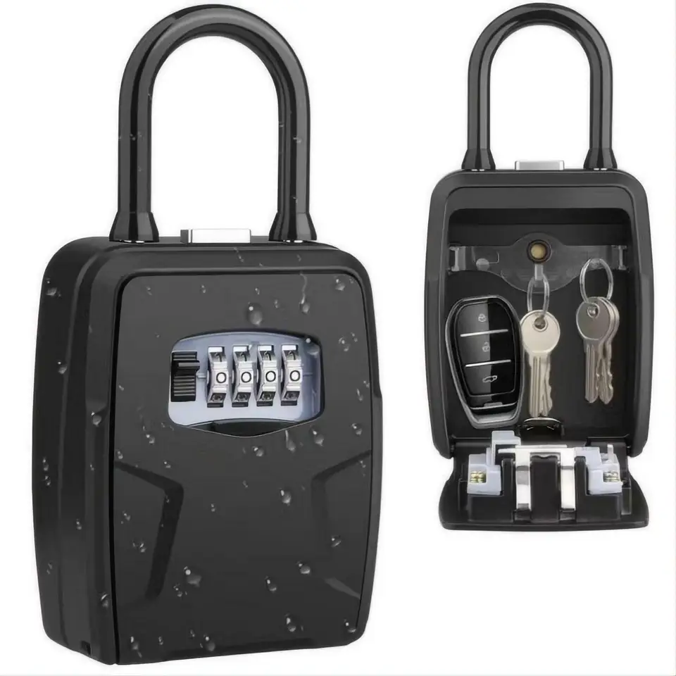 C006 Outdoor Wall Mount Key Bezpečné boxy Nepremokavé proti krádeži 4 číslicové heslá Klávesy Lock Storage Box pre továreň na domácu kanceláriu