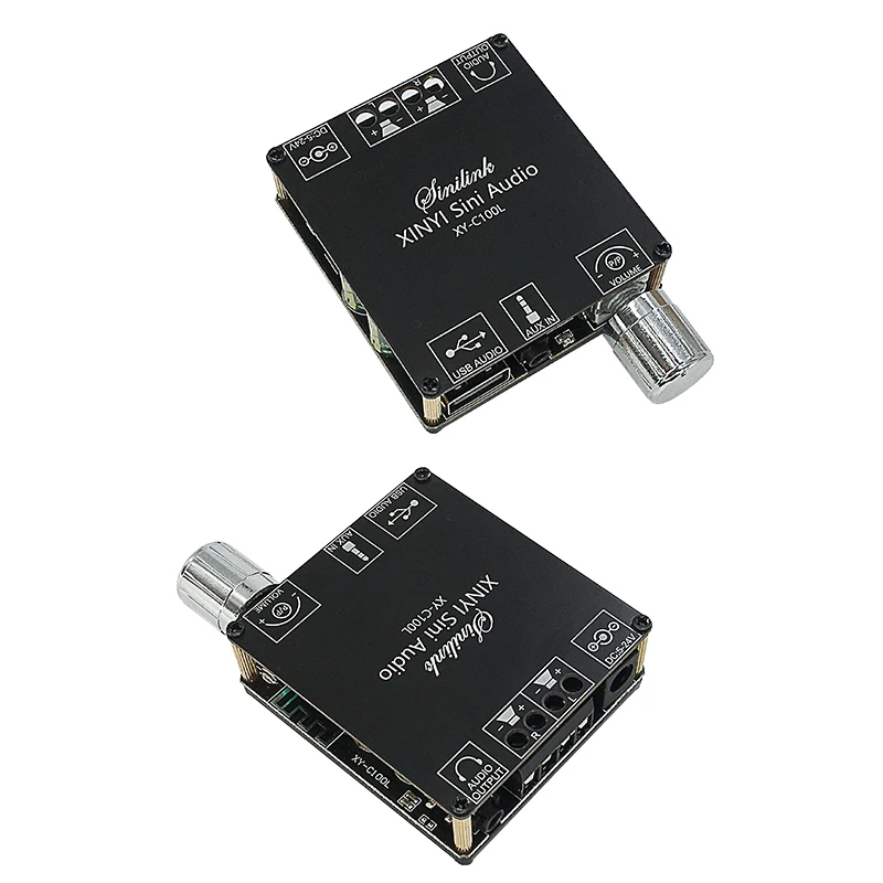C100L 100W+100W Bluetooth 5.0 Wireless Audio Digital Power Amplifier Stereo Board Bluetooth Amp AmplificAdor 3,5 mm USB App