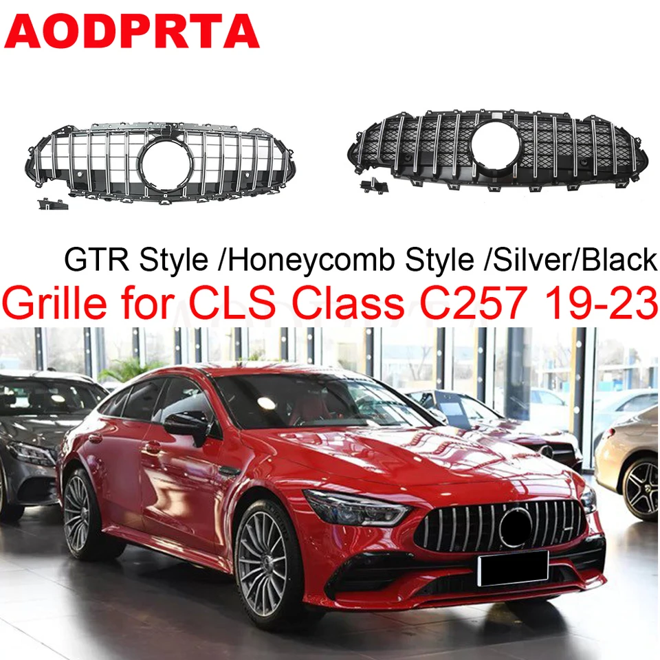C257 GRILLE GTR GTR pre Mercedes CLS AMG C257 W257 facelift CLS 53 Predná mriežka 2019 CLS300 CLS350 CLS450 CLS500 CLS53