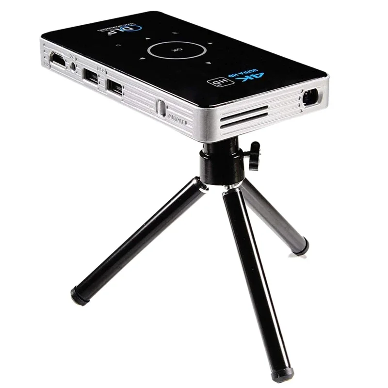 C6 MINI 4K DLP Android Projector 2.4g 5.8g WiFi BT 4.0 S905X Quad-Core Prenosná LED Video projektor Home Cinema & Business