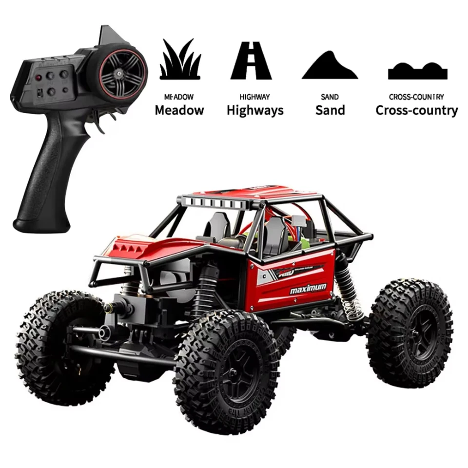 C8808 4WD RC Crawler 2.4g Vozidlo diaľkového ovládača 1/18 ROCK CAR TRACK ELEKTRICKÁ SIMULÁCIA HOLY