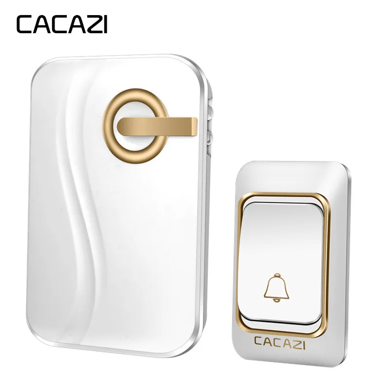 Cacazi Wireless Worter Worter DC DC-Oprádený 200 m diaľkovo vodotesný 4 zväzky 36 Rings Intelligent dvere zvonkohra bezdrôtový zvonček