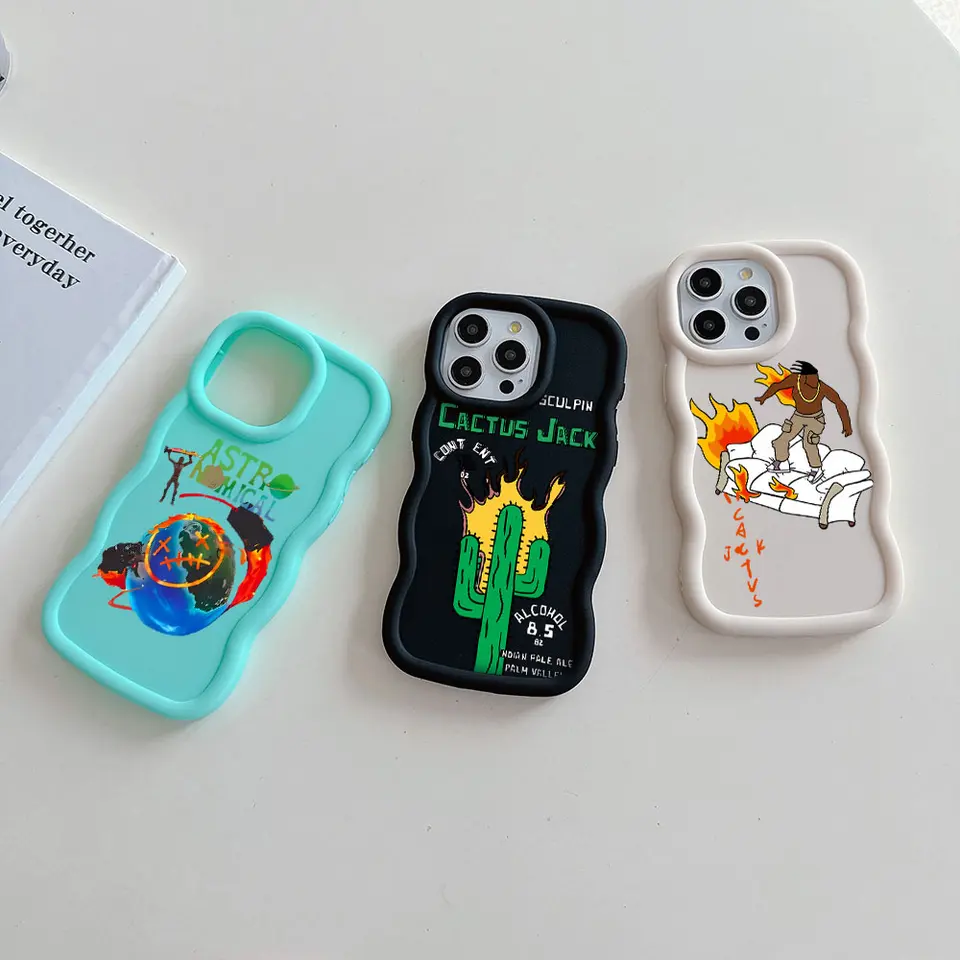 Cactus Jack Travis Scott Telefón puzdro pre Oppo Realme 5 11 12 C11 C21Y C21 C30 C35 C53 C55 C65 C67 Pro Plus 4G 5G Soft TPU Cover TPU