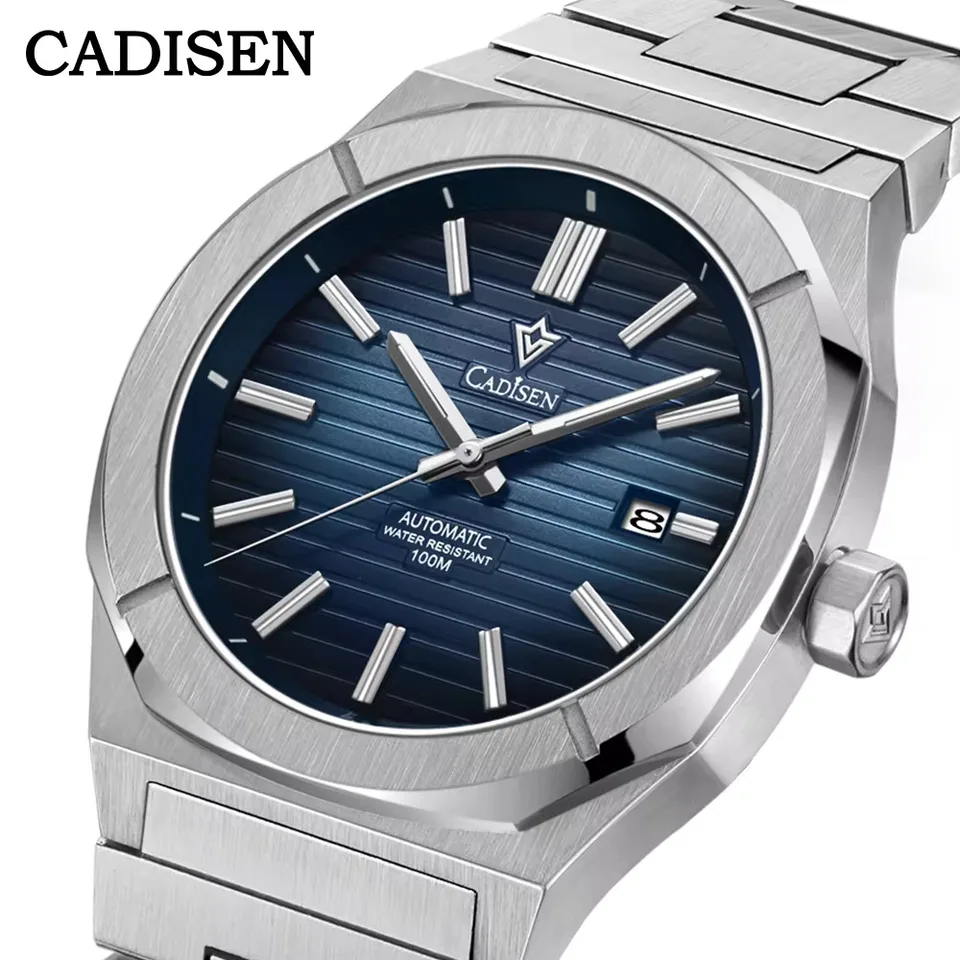 Cadisen Diver Watch retro luxusný zafír Japonsko NH35A Nemecký dizajnér muži