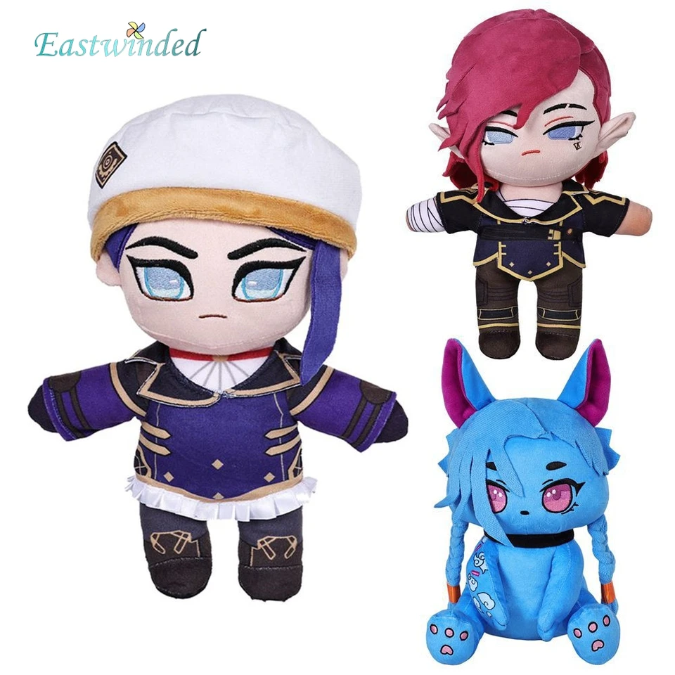 Caitlyn VI Jinx Cosplay plyšová hra lol cosplay maskot karikatúra mäkké plnené bábiky narodeniny Halloween karnevalové darčeky dekorácie
