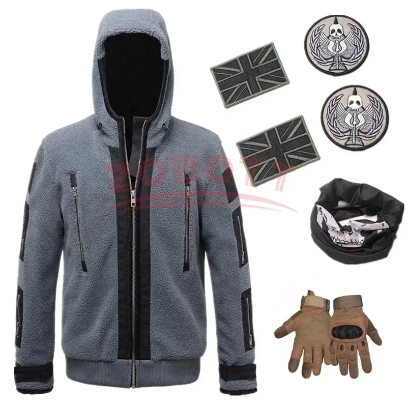 Call of Duty 6 Cosplay Clothing rovnaká bunda TF141 Tím Uniform Ghost Combat Suit Ghost Jacket Hoodies pre mužov a ženy