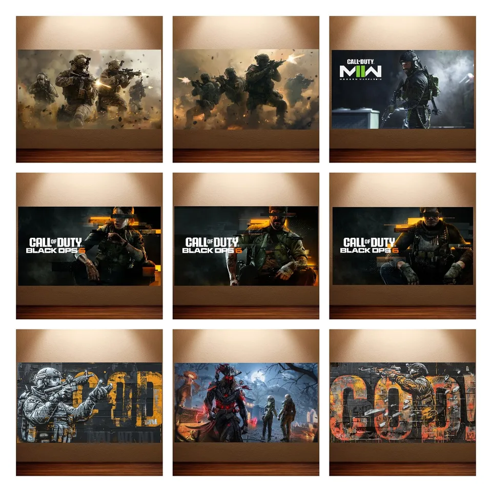 Call of Duty Black Ops 6 plagát Cod Plagát Classic Game Anime Plagát plátno nástenná maľba herba Roa