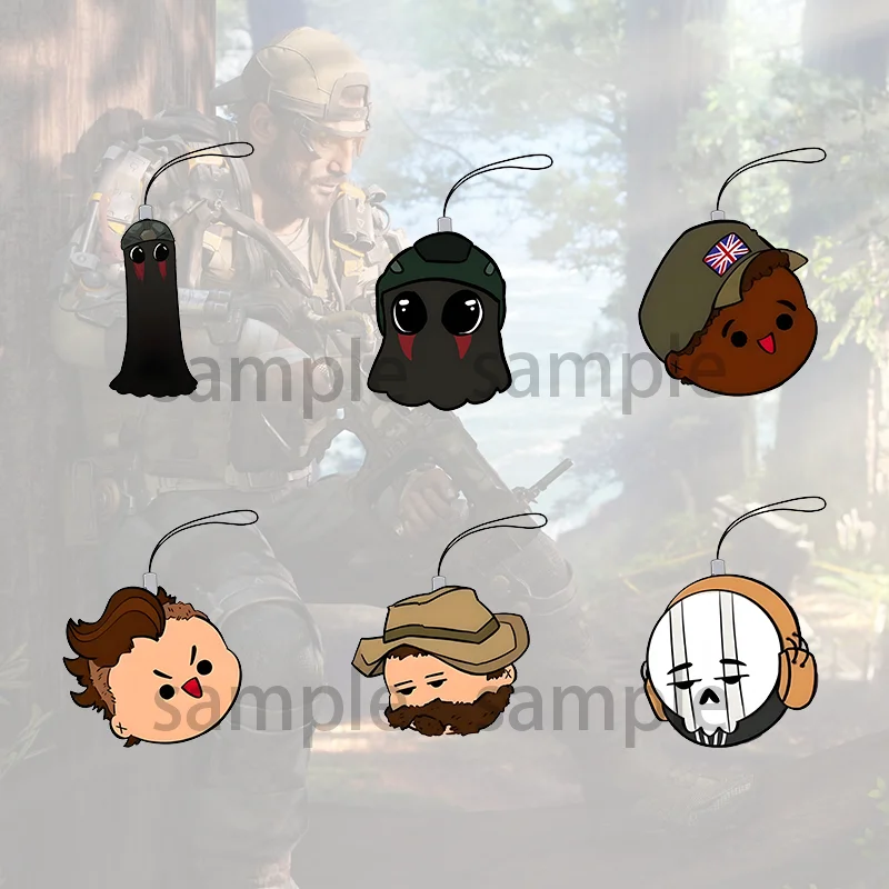 Call of Duty Cod19 reťazec pre nohavice Keychain Man Yoo Jung Hyuk Kľúčový reťaze