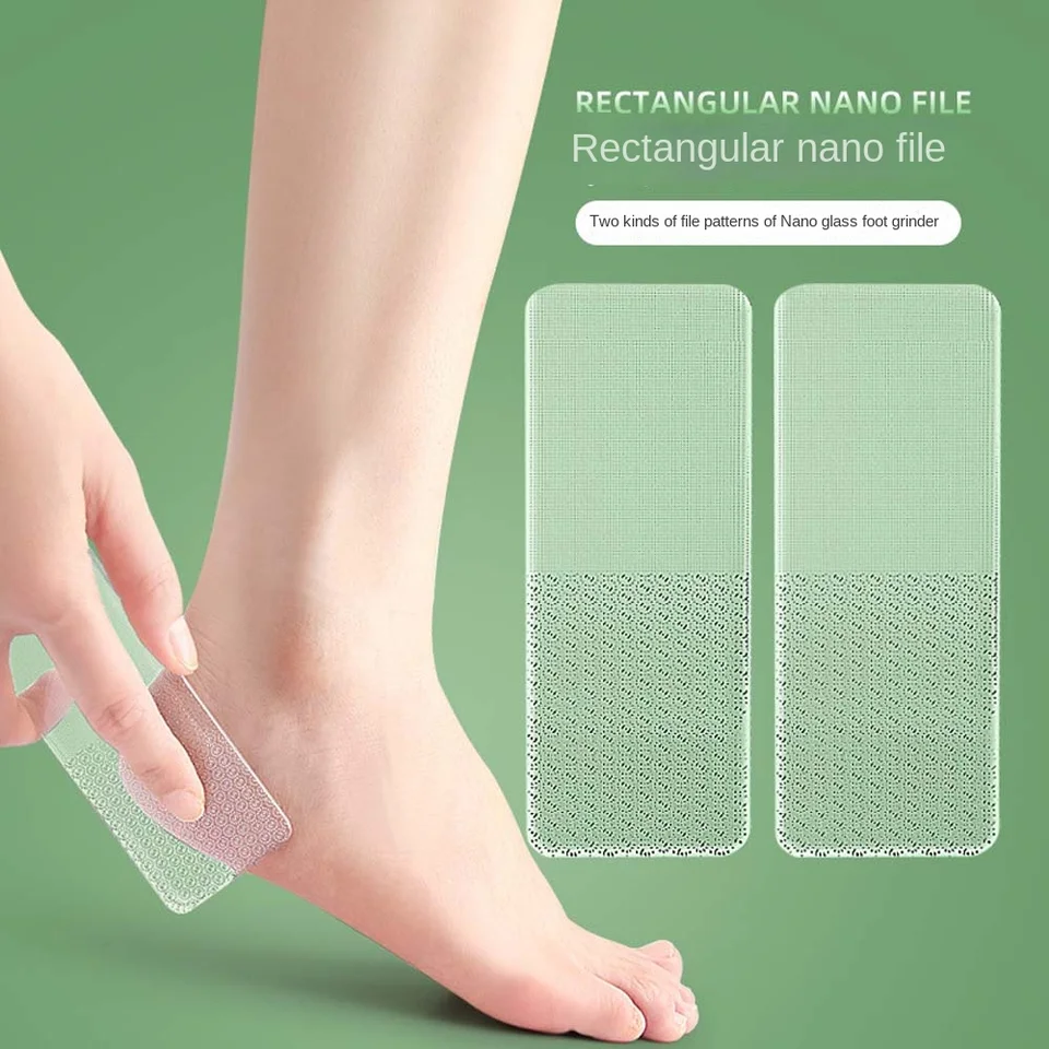 CALLUS mŕtvy pokožka odstraňovač nano skleneného pedikúry Nástroj pedikúru rasps noens care nástroje nano sklenené nohy Foot Foot Foot File Square