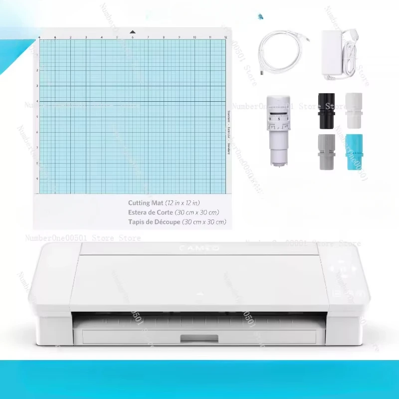 Cameo 4 s Bluetooth 12x12 Cutting Mat, Autoblade 2, 100 návrhov a Silhouette Studio Software - White Edition