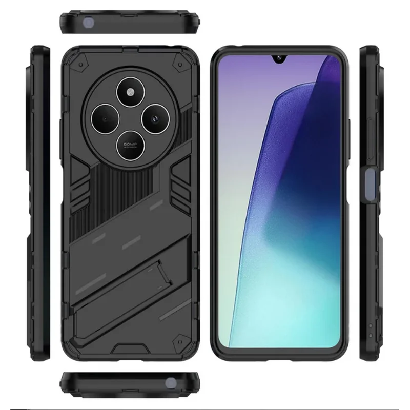 Camera šošovky 360 Chráňte prípad odvratu nárazu pre Xiaomi Redmi 14C 2024 zadný kryt nárazníka Armor Funda Redmi 14 C Redmi14C Puzdro