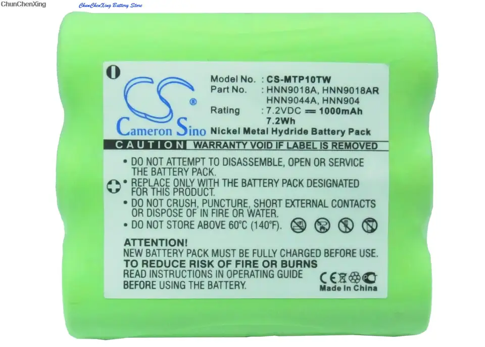 Cameron Sino 1000 mAh batéria pre Motorola AP10, AP50, CP10, CP50, HT10, MU11, MU12, MU21C, MU22CV, MU24CV, MV11, MV12, MV21C, MV22