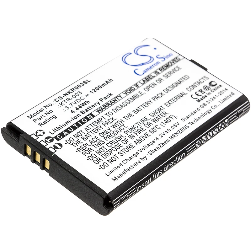 Cameron Sino 1200 mAh Game Console Battery KTR-003 pre Nintendo NN3DS, MWH710A01, NOVÉ 3DS