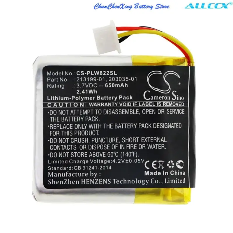 Cameron Sino 650 mAh Wireless Headset Batéria pre Plantroni Savi W8220, SAVI 8220, B8200