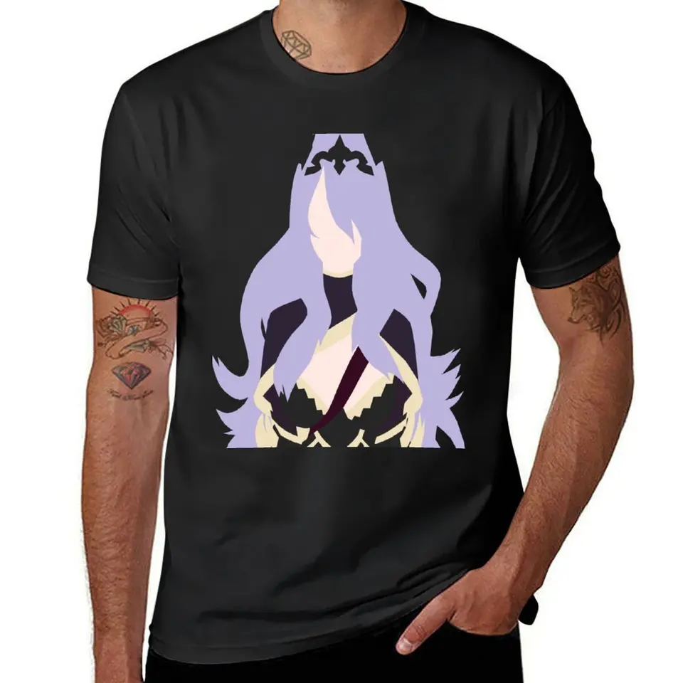 Camilla (osudy Fire Enblem) Tričko letné anime oblečenie pre chlapca dizajnérske tričko Men