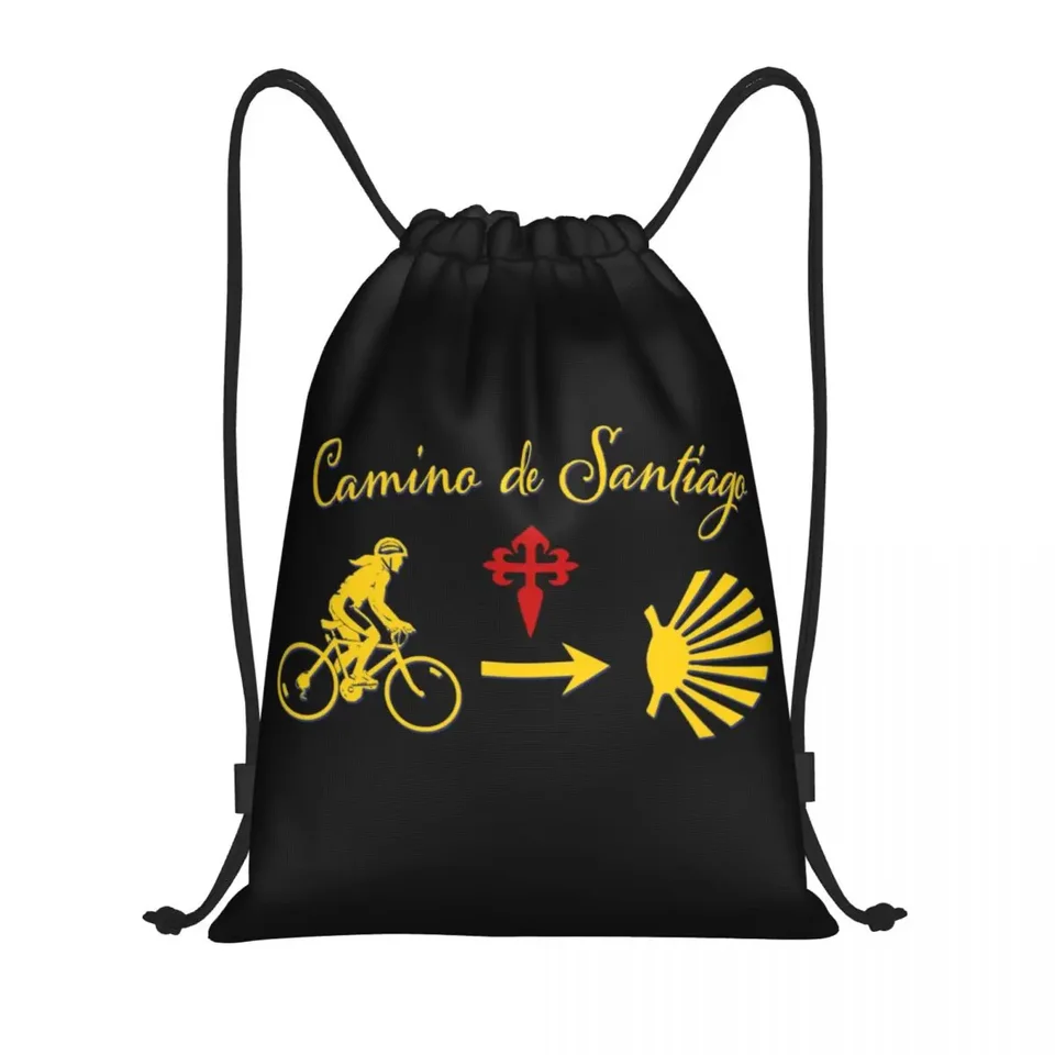 Camino de Santiago sťahovacie tašky Men muž prenosné športové telocvične vrecká bicykla škrupiny škrupiny batohov
