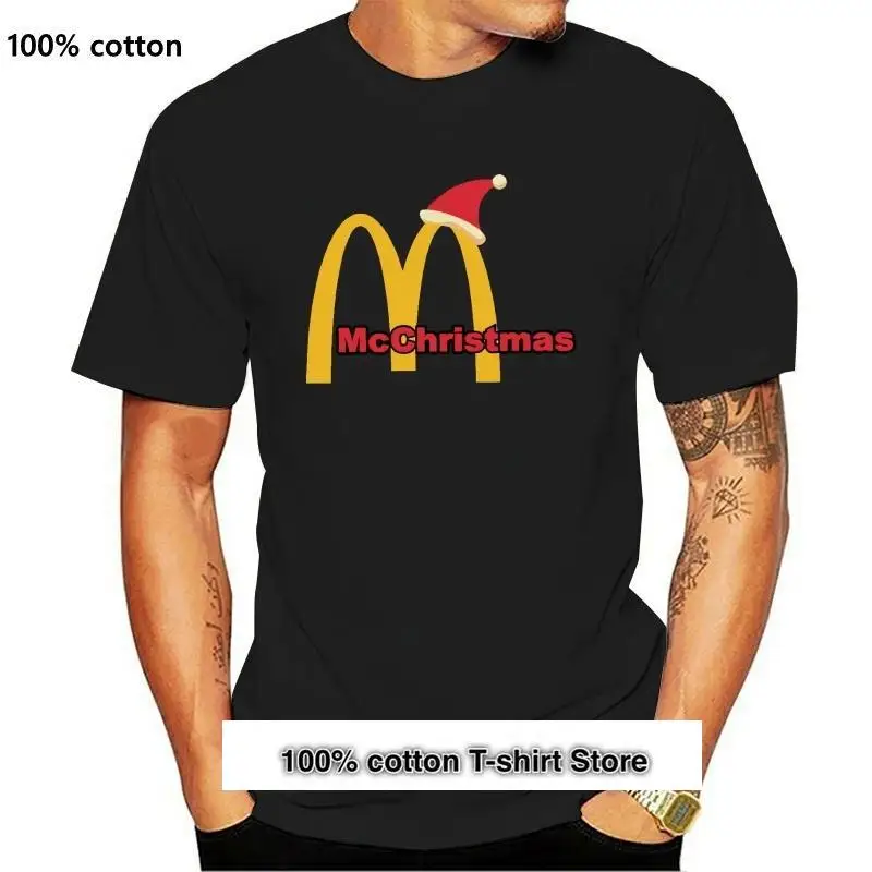 Camiseta de McDonalds para hombre y Mujer, Camisa Con Estampado Divertido, McCHRistmas, Navidad, Nueva