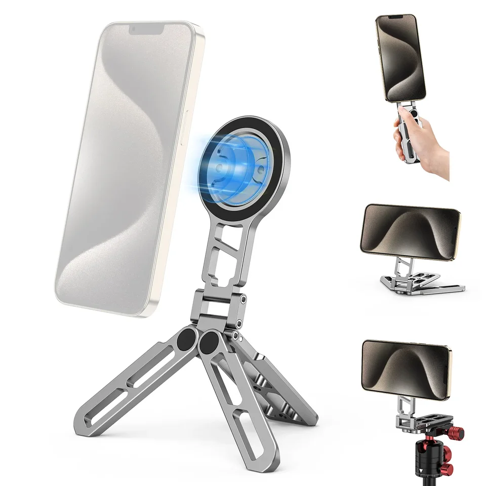 Camolo pre magnetický držiak magnetického telefónu Magsafe pre iPhone Huawei Skladacie plošné počítače Mount W/ Arca-Swiss Cold Shoe for Vlog
