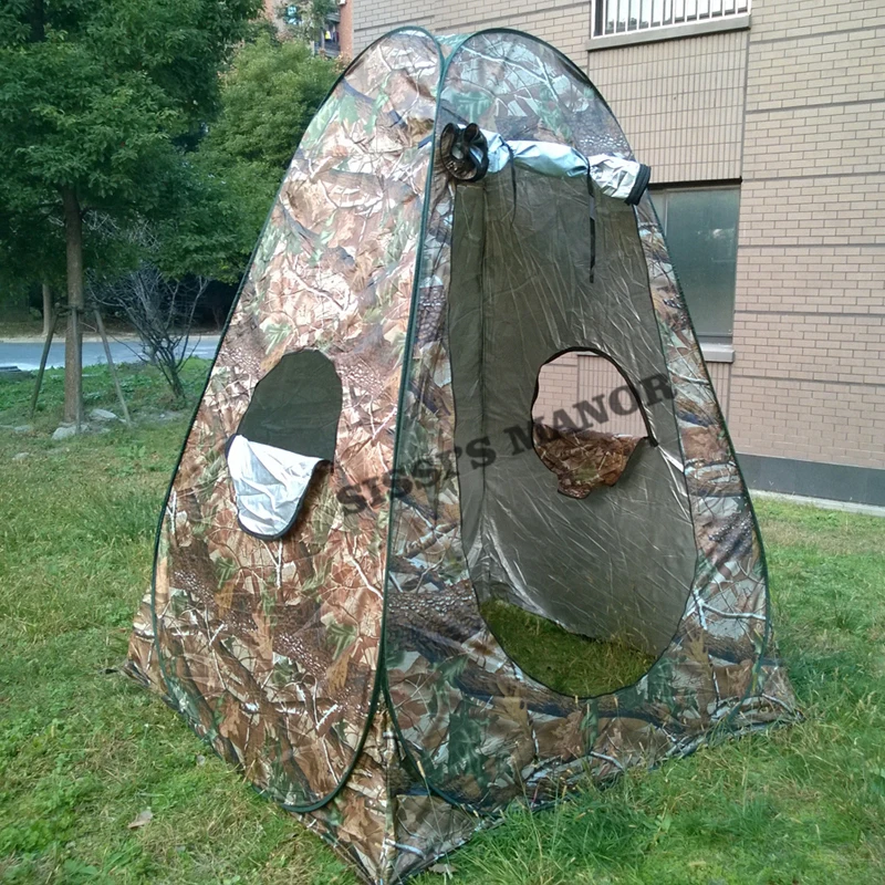 Camouflage 150*150*185 cm prenosné súkromie sprchy WC Pop -up Stan/UV funkcia vonkajší obliekanie Stan/fotografia
