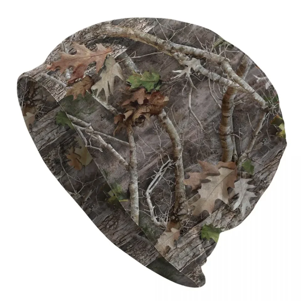 Camouflage Real Tree Bonnet Hats Pletited Hat Goth Outdoor Hunting Camo lebky čiapky Čiaty klobúky Pánske dámske teplé dvojprvené čiapky