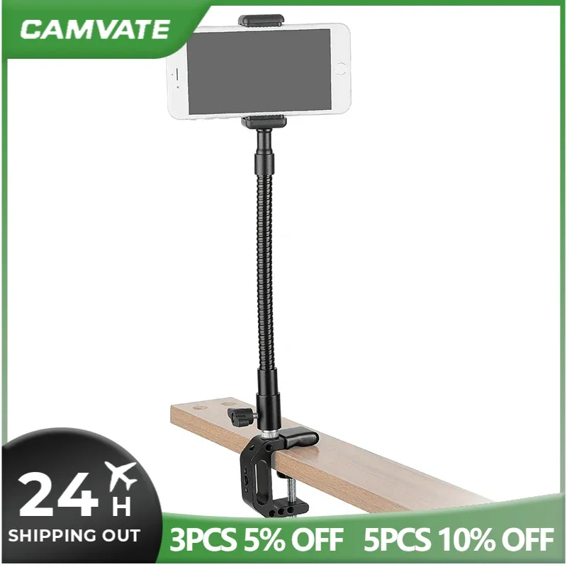 Camvate Universal C CLAMP + Flexibilné nastavenie kovového gooseneck ruk
