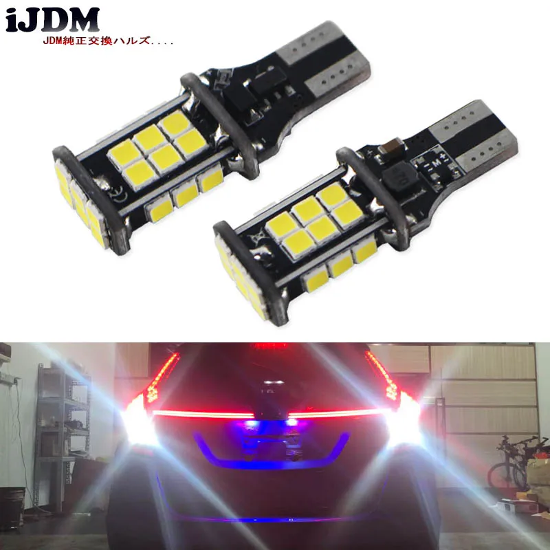 Can-Bus Free Free 12V 921 T15 W16W LED žiarovky pre Audi BMW Mercedes Porsche Volkswagen pre záložné spätné svetlá, Xenon White