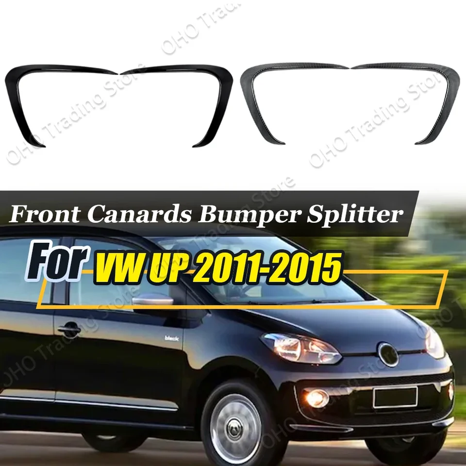 Canardy predného nárazníka pre auto pre Volkswagen Up 2012 2012 2013 2014 2015 SPOILER DIFFUSER Splitter FOG Hmlové obal