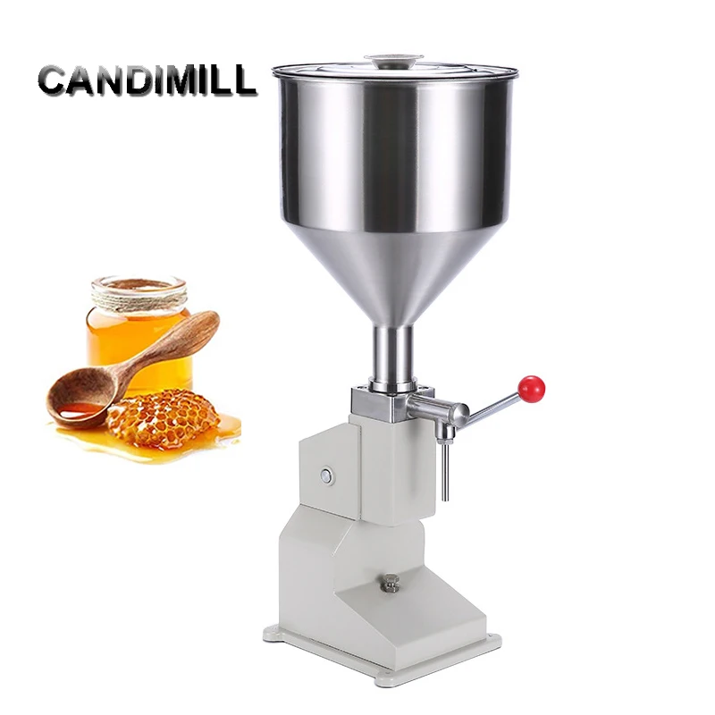 Candimimill 5-50 ml ručného tlaku na kvapalinu Plnenie stroja šampón Kvapalina Ručná výplň krém na medové tekuté pasta balenie