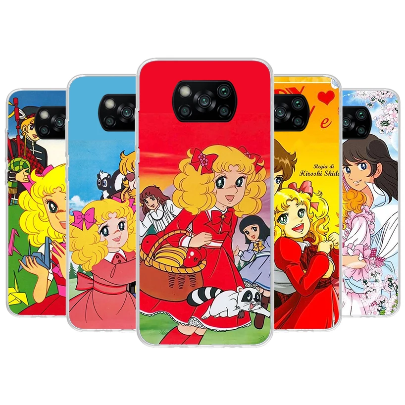 Candy 90s Anime Telefón pre puzdro pre Xiaomi Poco x6 x5 x4 x3 NFC F6 F5 Pro F4 GT F3 F2 F1 M5S M4 M3 5G Fundas Soft Shell