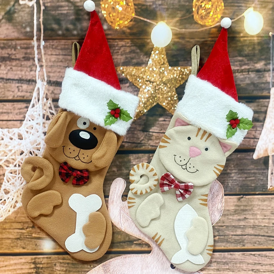 Candy Bag prívesok karikatúra domáce zvieratá psie vzor Pes Pet Coat Cute Vianočné stromčeky dekorácie