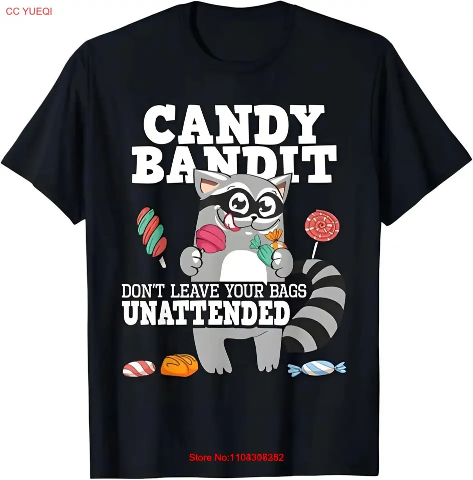 Candy Bandit Nenechávajte svoje tašky bez dozoru - tričko Raccoon