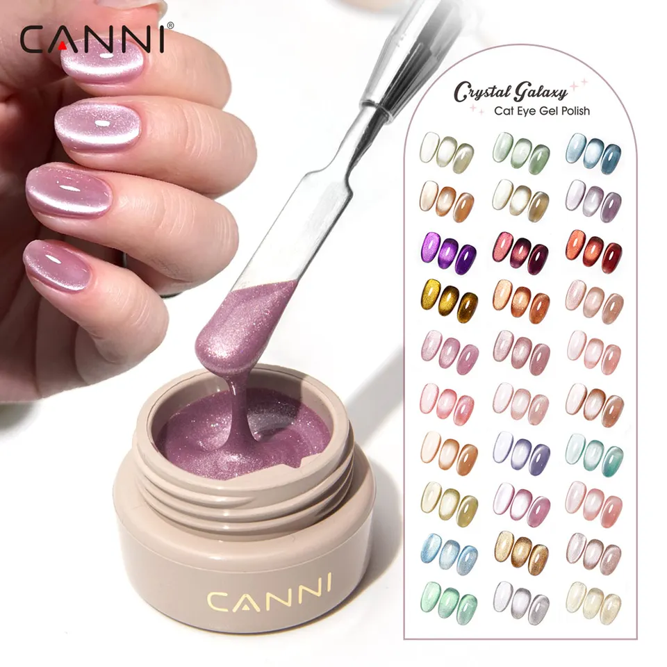 Canni Galaxy Starry 5ml maľba maľby maľby gél Super iskry efekt nechty manikúru Magnetický kúzelný semifinále Permanentný gélový lak