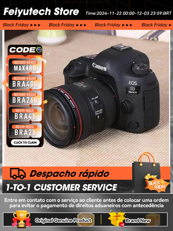 Canon Camera EOS 5D Mark IV DSLR SLR digitálna kompaktná kamera High Pixel Fotografica Profesional s Canon 5D4 5DIV