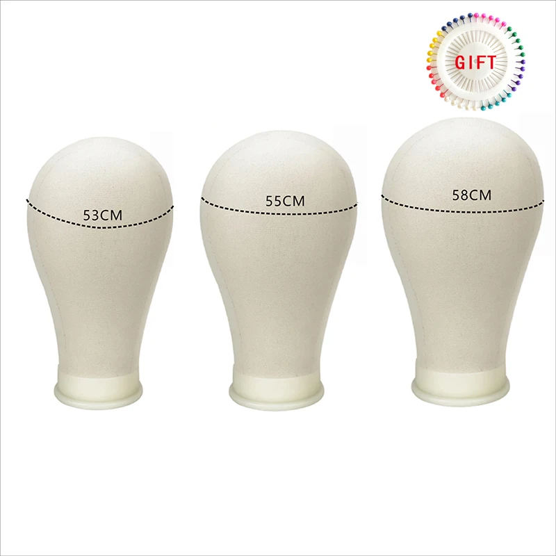 Canvas Block Head Kit Training Mannequin Wig Head Display Styling Manikin parochňu stojan na hlavu podporuje Holde