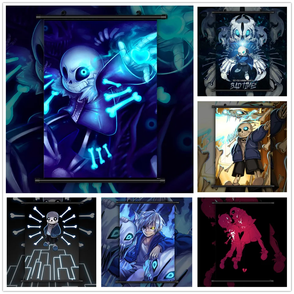 Canvas maľba Undertale sans anime manga nástenné umenie výtlačky obývacia detská izba dekorácie pre domácu dekoráciu plagáty plátna