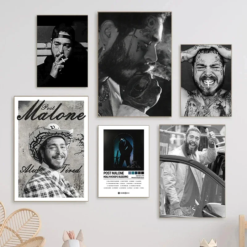 Canvas maľby moderný pop rock hip hop spevák príspevok Malone Music Album Cover Plaget Wall Art Pictures Home Decor