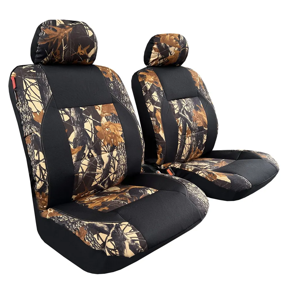 Canvas sedadlá pokrývajú čierny lesový strom kamuflage automobilový automobil SUV SUV Van Accessories for Mitsubishi pajero ns nt nw nx 2006-on