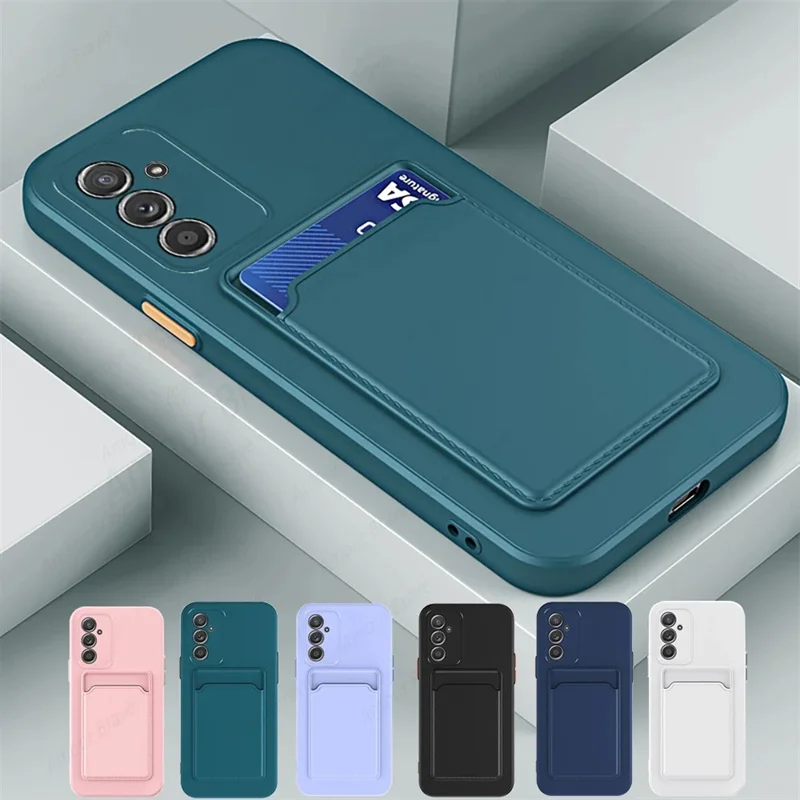 CAPA pre Samsung Galaxy A55 5G CARD Slot Puzder na puzdro na Galaxy A54 A53 A35 A34 A33 A32 A25 A24 A15 A14 A13 A12 A73 Silikónový kryt