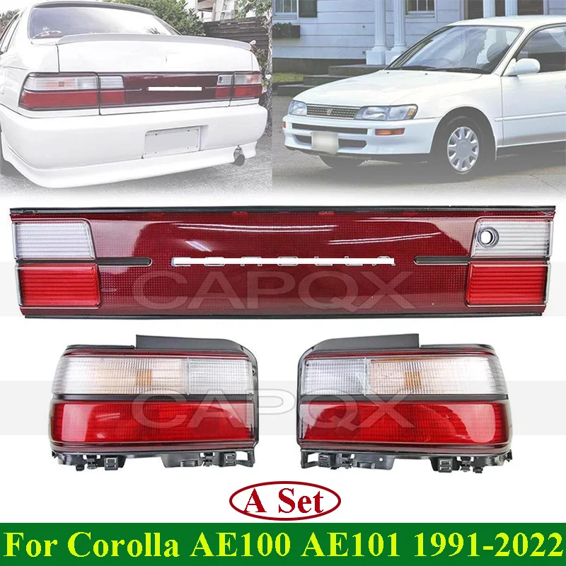 CAPQX A SET TACKOVÁ LIMP Zadné číslo Svetlo ráme LIGHT LISTICKÁ ZÁKLADA PRE TOYOTA COROLLA AE100 AE101 1991-2002 Zadný licenčný panel