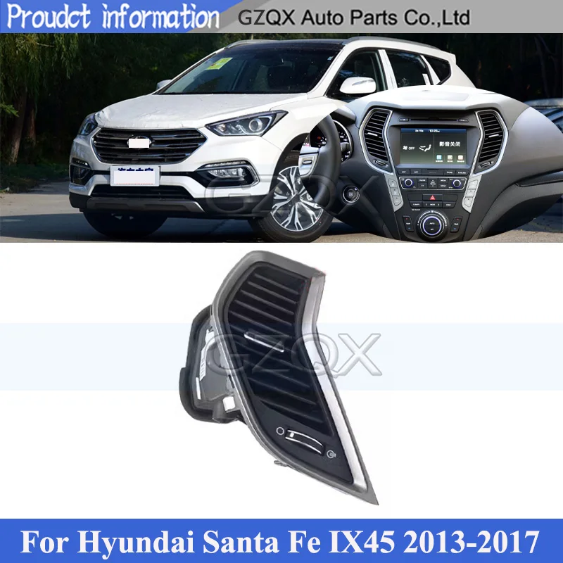 CAPQX pre Hyundai Santa Fe IX45 2013-2017 klimatizácia A/C Outlet Cover Rám klimatizáciu výstupné otvory 974102W000