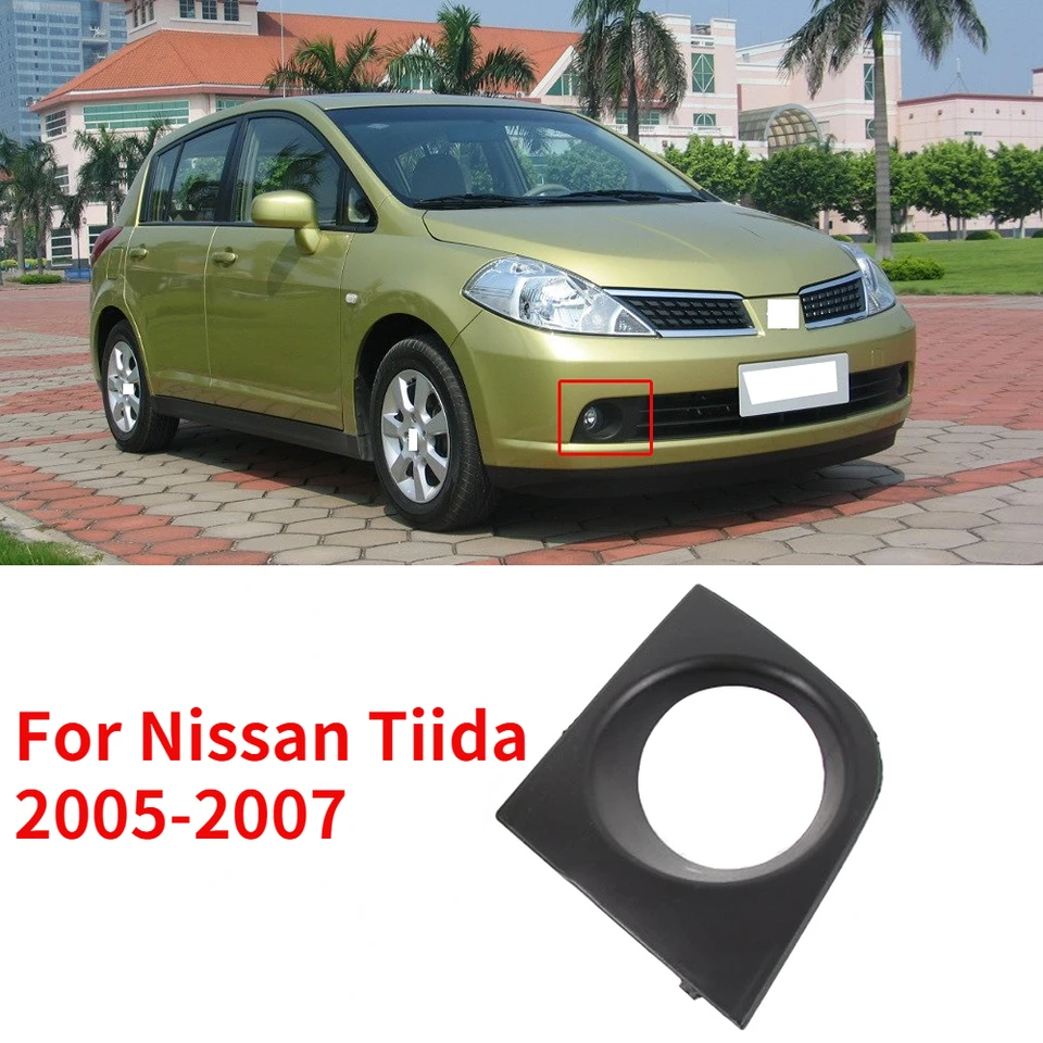 CAPQX pre NISSAN TIIDA 2005 2006 2007 predný nárazník FOG SVETOVÝ KRYT Rám FOG LIGHLEBLE ORIS ORIS ORIS ORKU