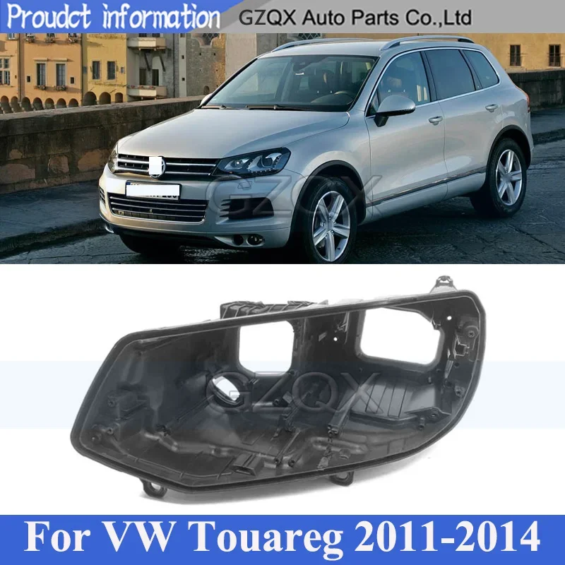 CAPQX pre Volkswagen Touareg 2011-2014 Predný svetlomet Základný kryt hlavy Svetlo Zadné veko Lampa Lampa zadného domu Zadný plášť