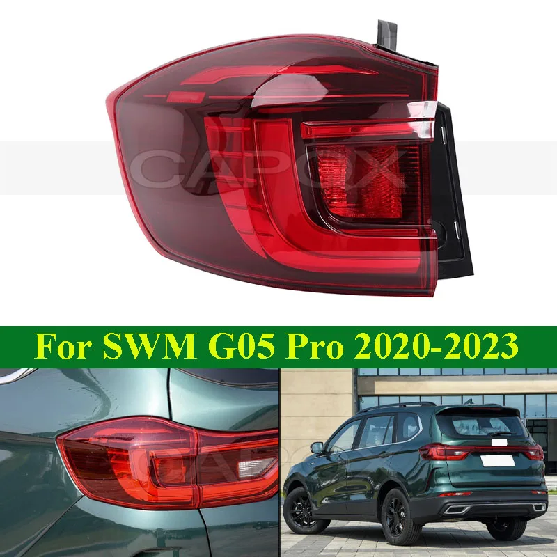 CAPQX Vonkajší zadný nárazník zadné svetlo zadné svetlo pre SWM G05 PRO 2020-2023 Taillight Taillamp Brzdenie Light Stop Lamp