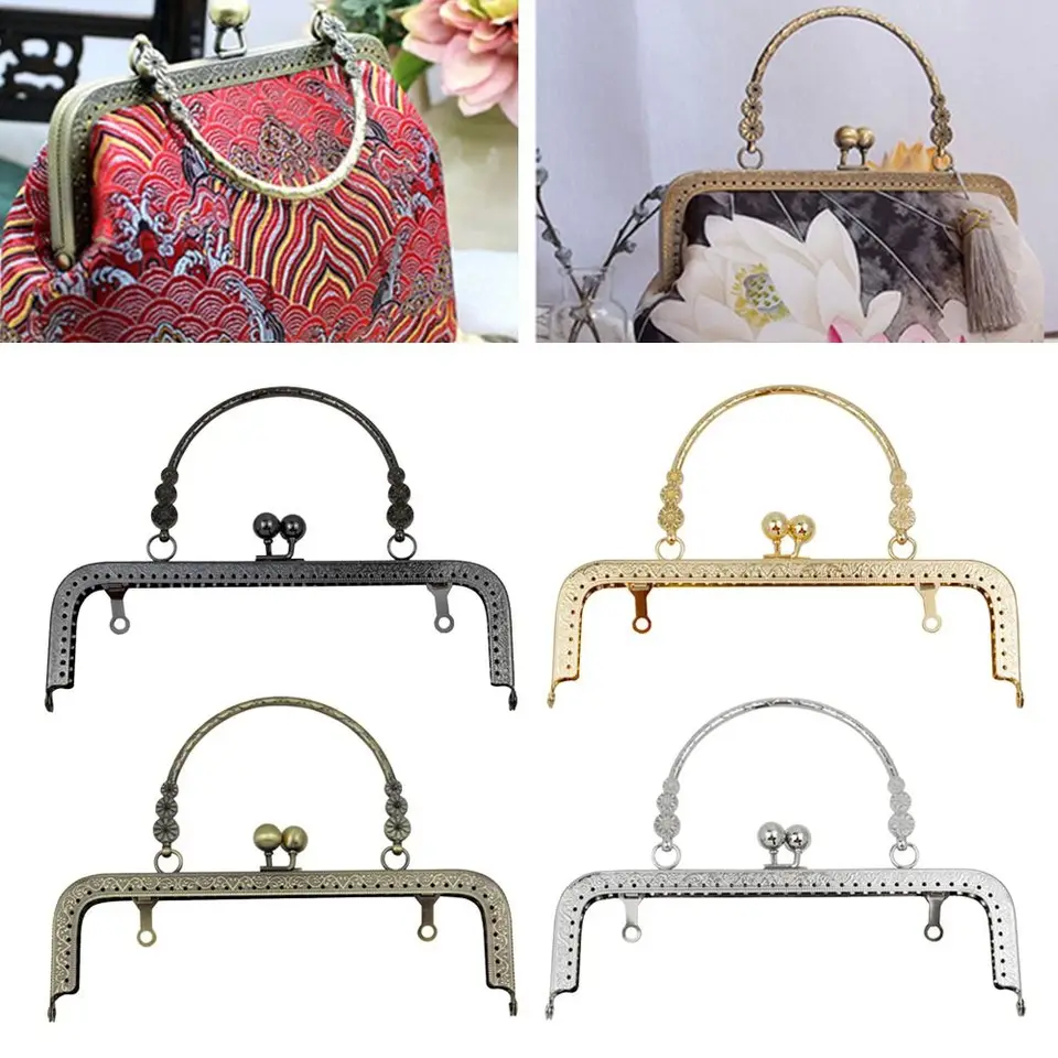 CAPSE CLASP RÁMKA BAG BISS CLAPS ZÁVOD ZÁVEROVÝ KOVANÝ ROME Rám pre remeselníkovú kabelkovú tašku Výroby 18 cm/20cm