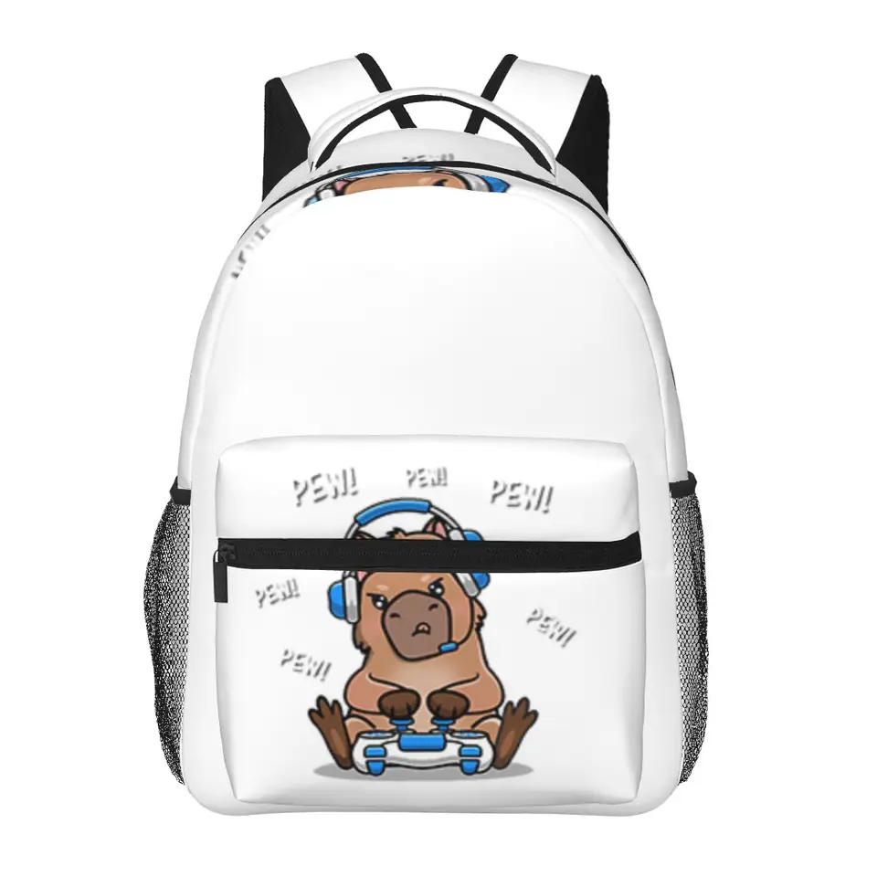 Capybara batohy chlapci dievčatá Študenti Bookbag Študenti Školské tašky Karika